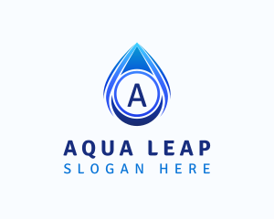 Water Liquid Droplet logo design