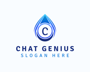 Water Conservation - Water Liquid Droplet logo design