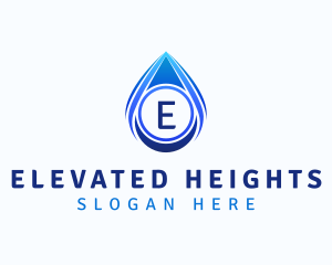 Water Liquid Droplet logo design