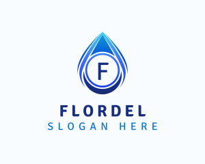 Water Liquid Droplet logo design