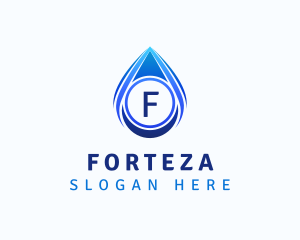 Water Liquid Droplet logo design