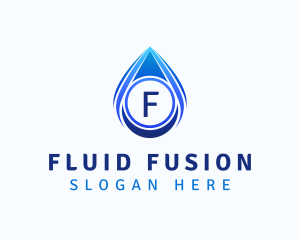 Water Liquid Droplet logo design