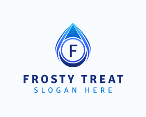 Water Liquid Droplet logo design