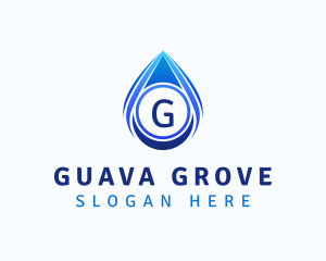 Water Liquid Droplet logo design