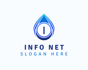 Water Liquid Droplet logo design