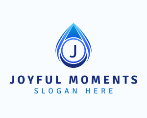 Water Liquid Droplet logo design