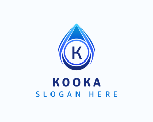 Water Liquid Droplet logo design