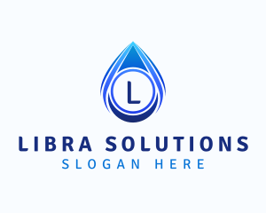 Water Liquid Droplet logo design