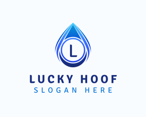 Water Liquid Droplet logo design