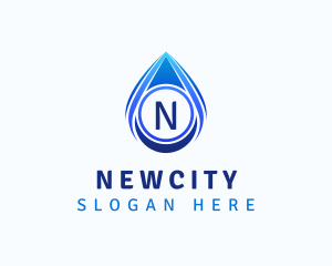 Water Liquid Droplet logo design