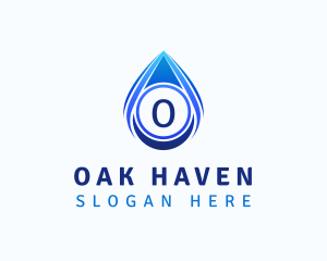 Water Liquid Droplet logo design