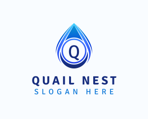 Water Liquid Droplet logo design