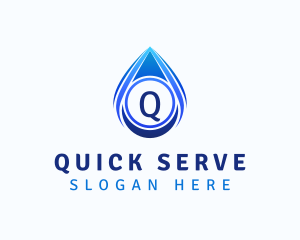 Water Liquid Droplet logo design