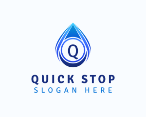 Water Liquid Droplet logo design