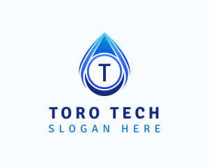 Water Liquid Droplet logo design