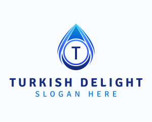 Water Liquid Droplet logo design