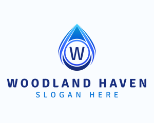 Water Liquid Droplet logo design