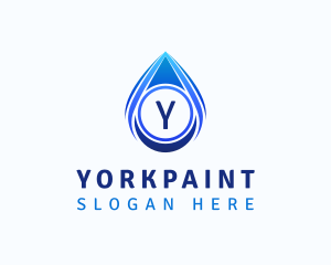 Water Liquid Droplet logo design