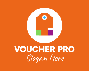 Voucher - Multicolor Price Tag logo design