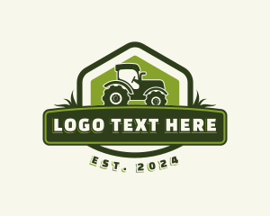 Grass - Tractor Vehicle Farming logo design