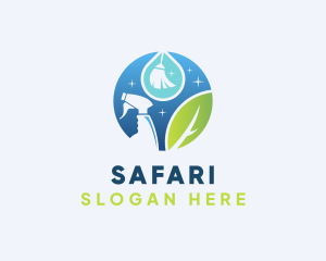 Spray Bottle - Eco Friendly Cleaning Tool logo design