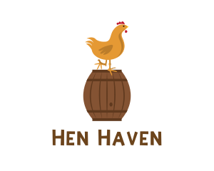 Barrel Chicken Farm logo design