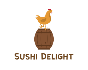 Barrel Chicken Farm logo design