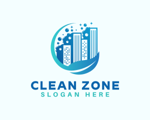 Sanitary - Sanitary Cleaning Building logo design