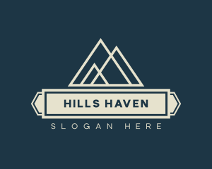 Mountain Peak Hiking logo design