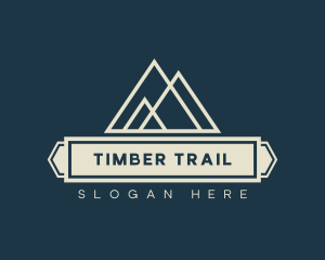 Woodsman - Mountain Peak Hiking logo design