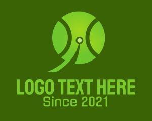 League - Tennis Ball Technology logo design