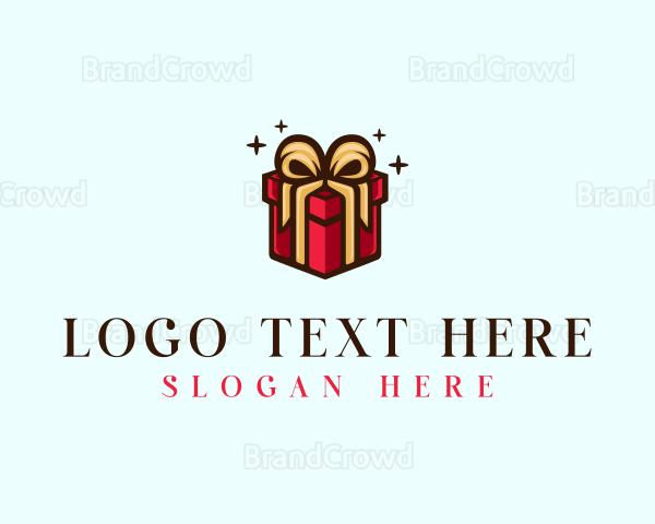 Elegant Ribbon Gift Logo