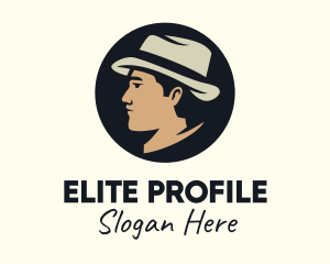 Profile - Man Panama Hat logo design