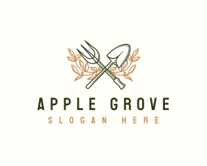 Gardening Landscaping Shovel logo design