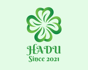 Clover Leaf - Green Four Leaf Clover logo design