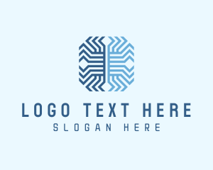 Telecom - Digital Tech Microchip logo design