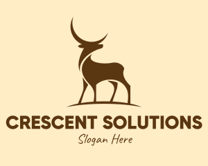 Wild Moon Deer  logo design