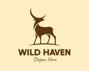 Wild Moon Deer  logo design