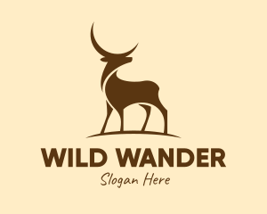 Wild Moon Deer  logo design