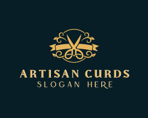 Elegant Scissors Boutique logo design