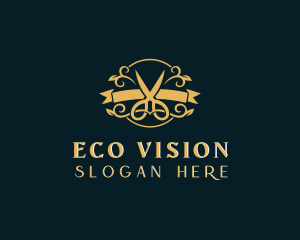 Elegant Scissors Boutique logo design