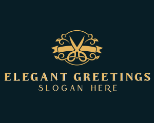 Elegant Scissors Boutique logo design