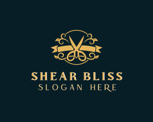 Elegant Scissors Boutique logo design