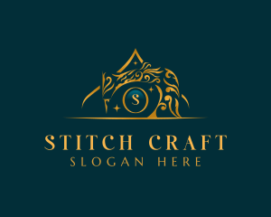 Embroidering - Sewing Machine Tailor Stylist logo design