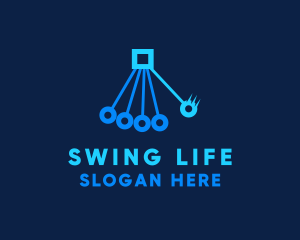 Swing - Pendulum Physics Technology logo design