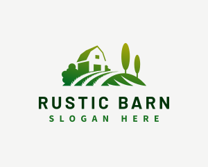 Minimalist Barn Landscaping logo design