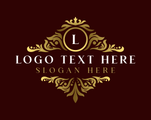 Hotel - Floral Fashion Crest logo design