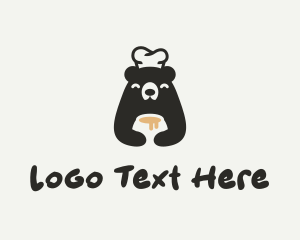 Waiter - Bear Chef Honey logo design