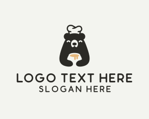 Wild Animal - Bear Chef Honey logo design