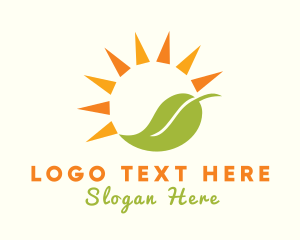 Sunny Leaf Farm logo design